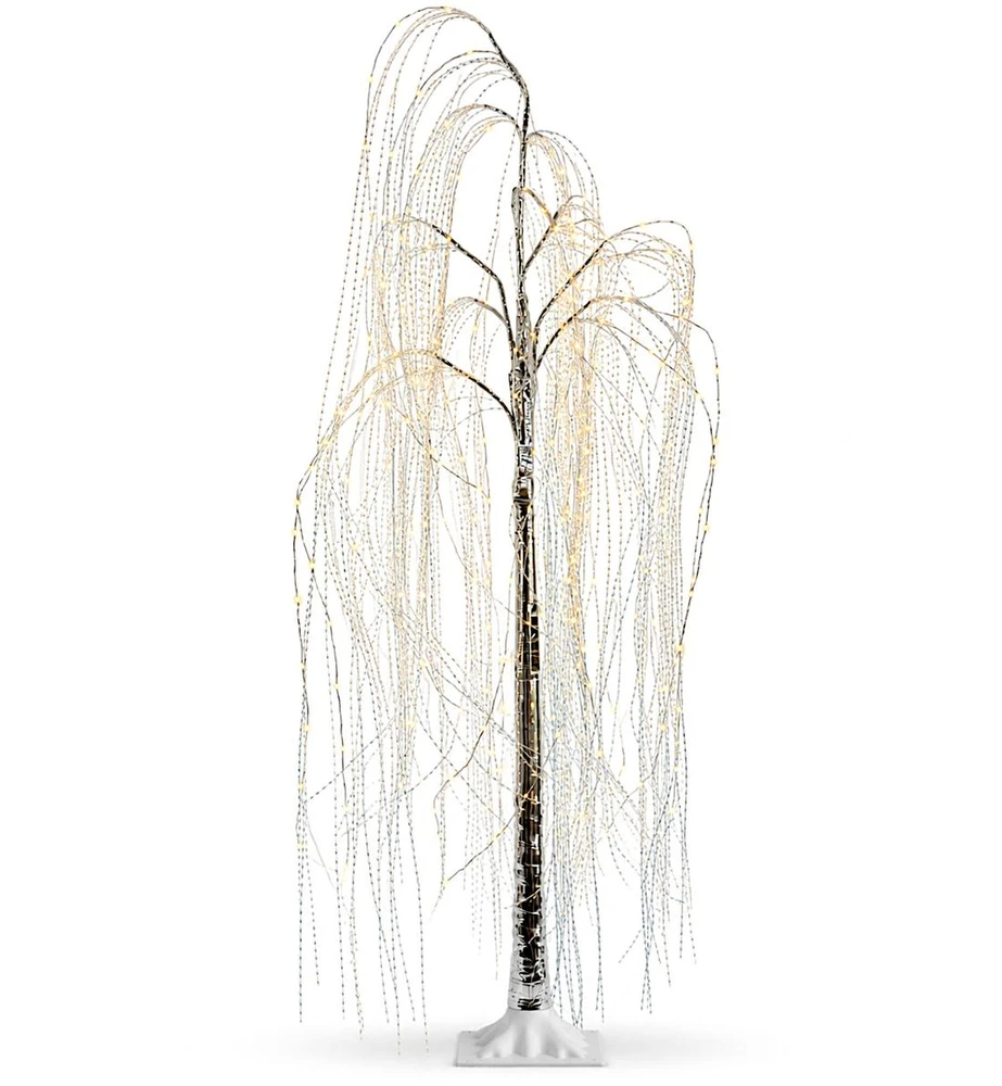 KOOPMAN DEKORATYVINIS MEDELIS GLUOSNIS 220 LED AUKŠTIS 150CM LAIKMATIS SIDABRINIS 140822