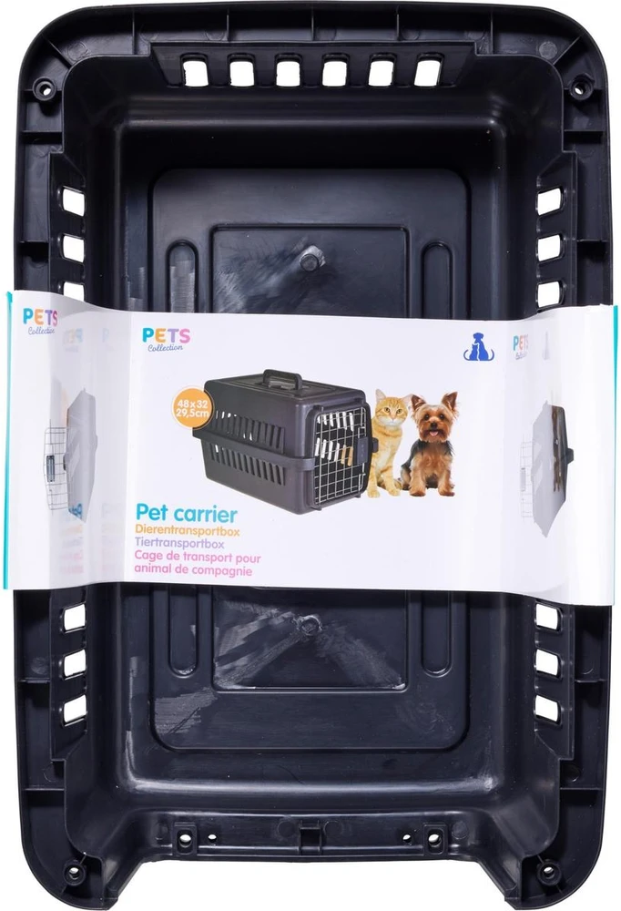 KOOPMAN GYVŪNŲ TRANSPORTERIS 48 X 32 X 29,5 CM PETS COLLECTION Juodas 1074691