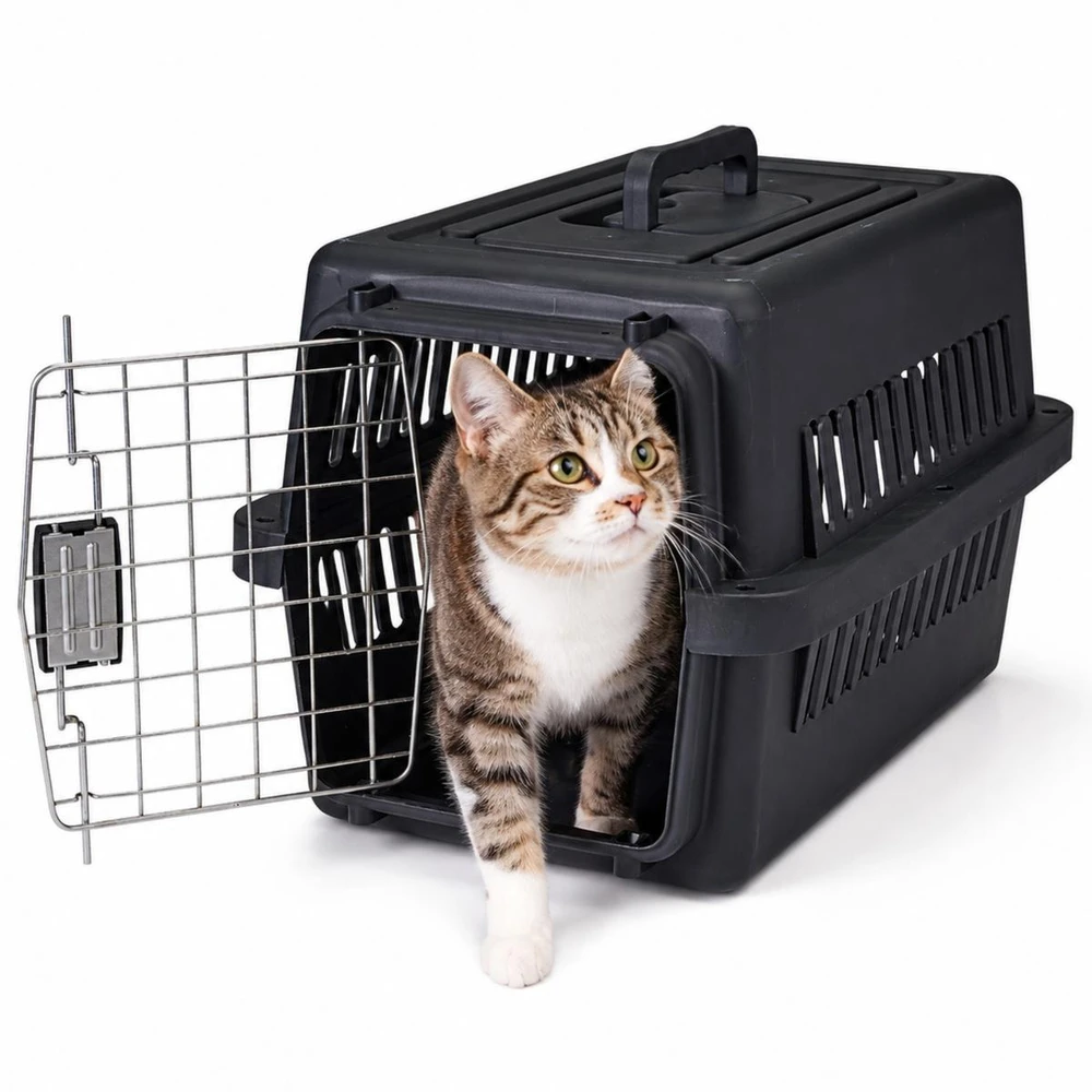 KOOPMAN GYVŪNŲ TRANSPORTERIS 48 X 32 X 29,5 CM PETS COLLECTION Juodas 1074691