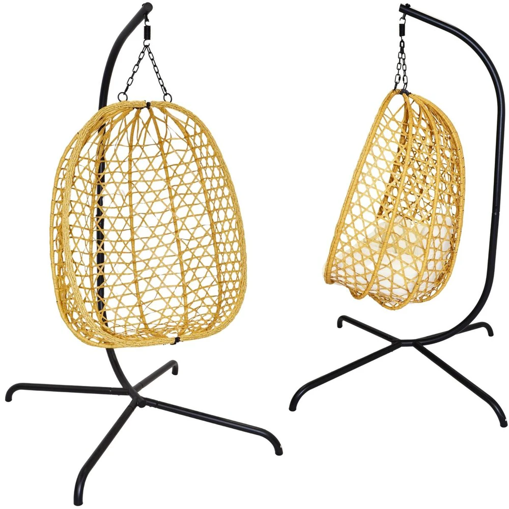 KOOPMAN kabanti pakabinamasis fotelis 105x195 cm ruda