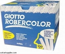 Kreida Fila Giotto, apvali, 100vnt, baltos spalvos