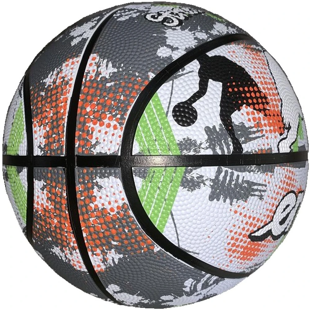 Pilka krepšiniui Enero Solid R.7 pilkai balta