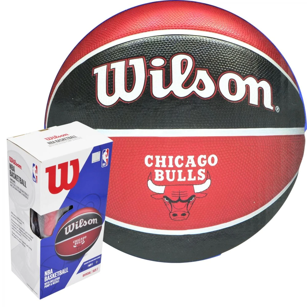 KREPŠINIO KAMUOLYS WILSON NBA CHICAGO BULLS DĖŽUTĖ POMPA 228517