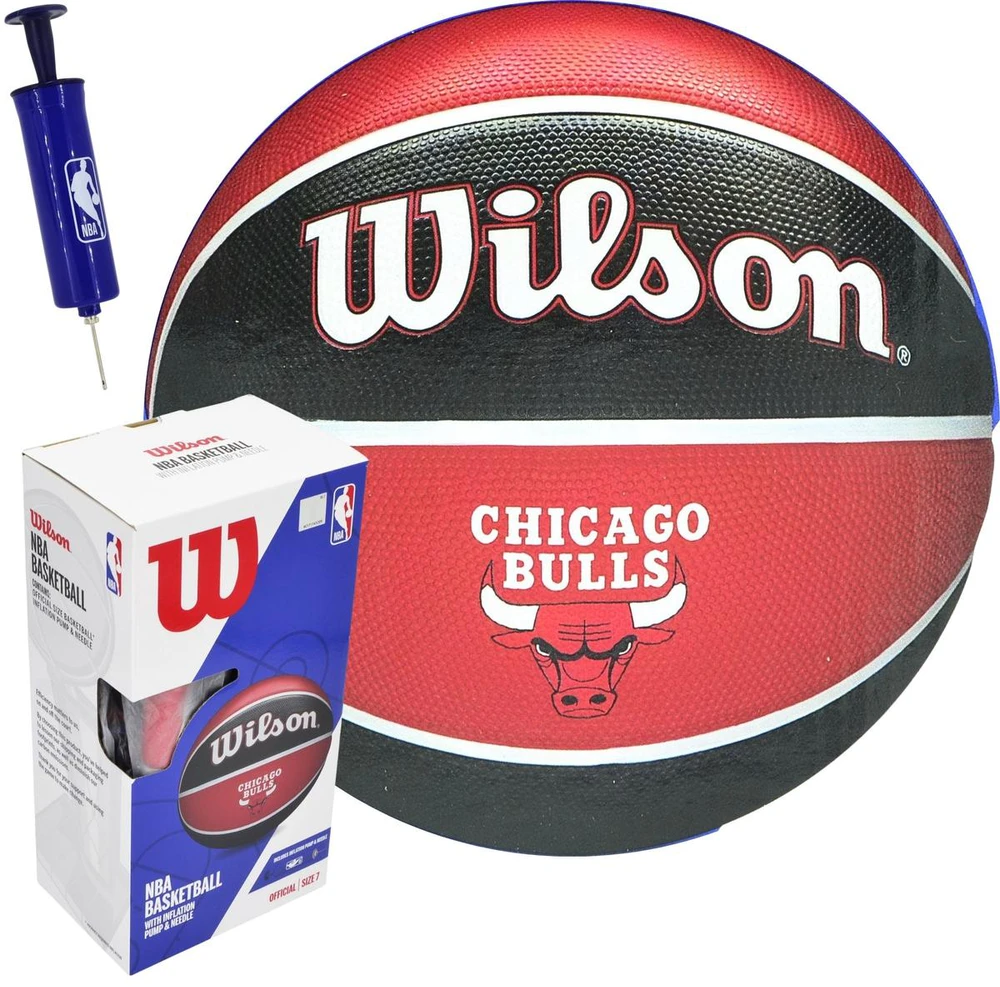 KREPŠINIO KAMUOLYS WILSON NBA CHICAGO BULLS DĖŽUTĖ POMPA 228517