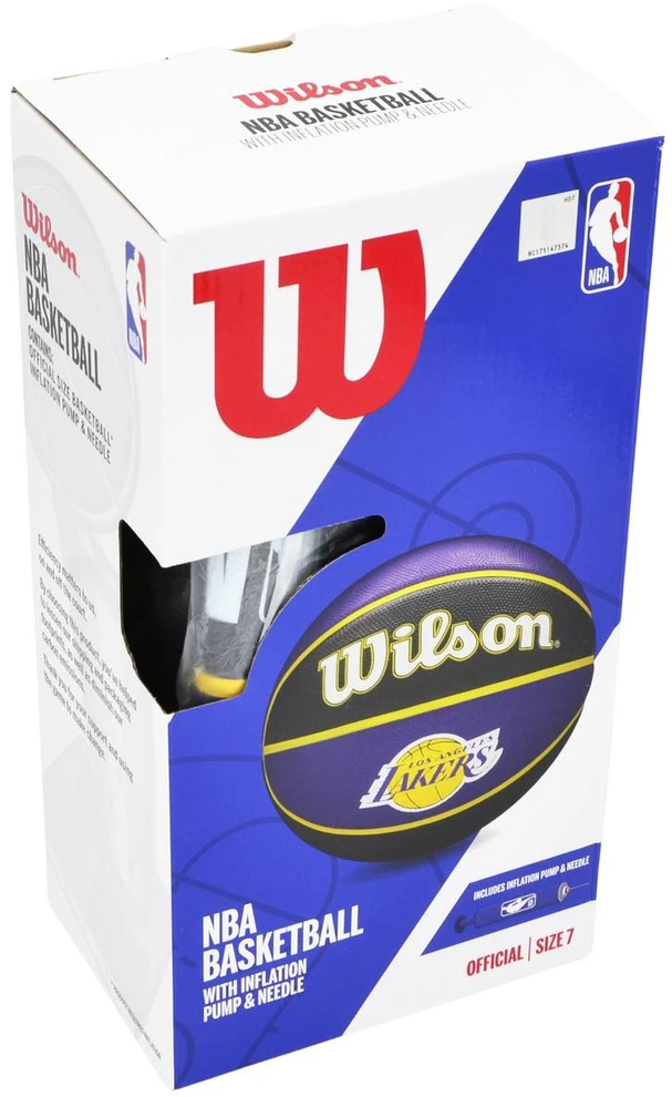 KREPŠINIO KAMUOLYS WILSON NBA LA LAKERS DĖŽUTĖ POMPA 228524