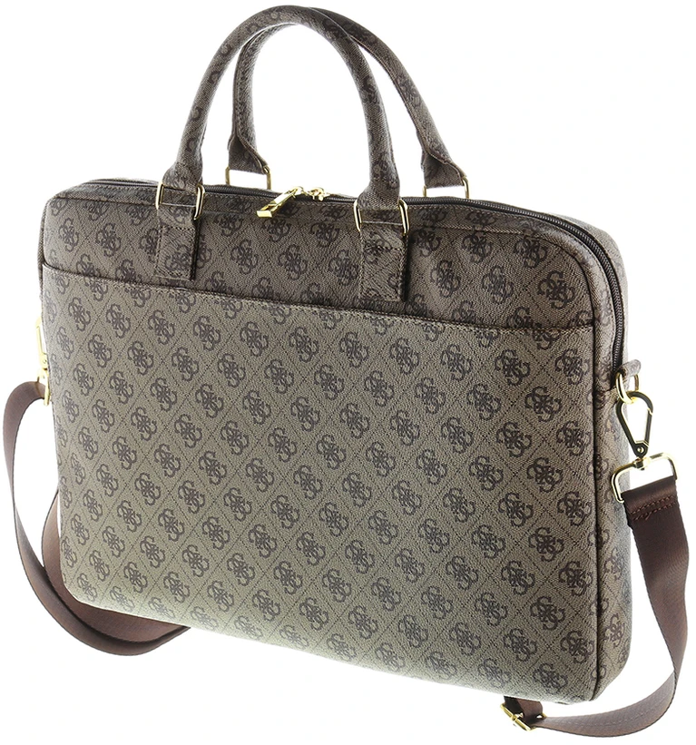 Guess 4G UpTown krepšys kompiuteriui 15” rudos spalvos