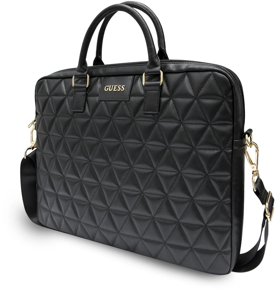 Guess Quilted krepšys kompiuteriui 15" juodos spalvos