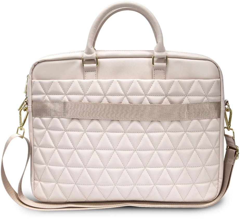Guess Quilted krepšys kompiuteriui 15" rožinės spalvos