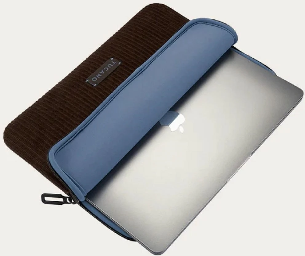 krepšys kompiuteriui Tucano Velluto 2 Sleeve 13″ do MacBook Air / Pro rudos spalvos