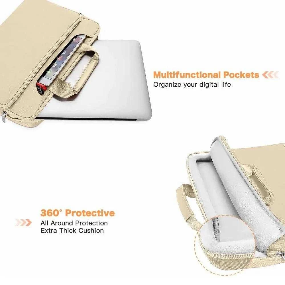 Tech-Protect Pocket 13-14 Nešiojamas kompiuteris Bag - rusvai gelsvas