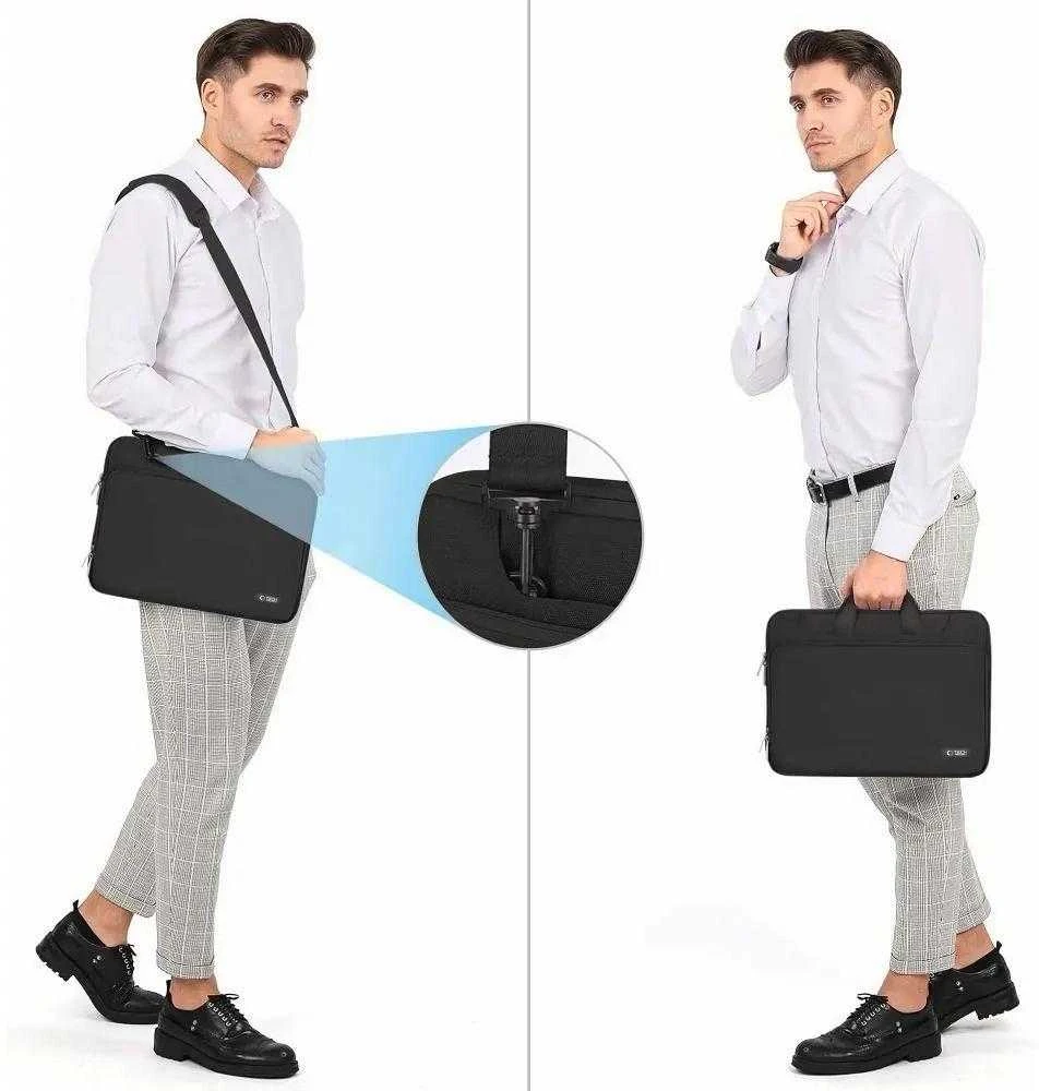 15-16 Tech-Protect Pocket Nešiojamas kompiuteris Bag - Juodas