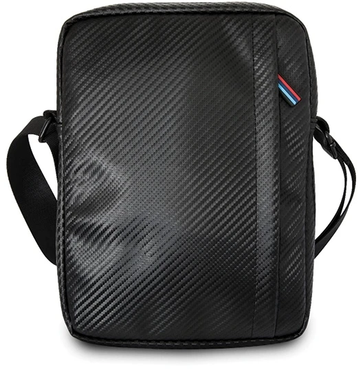BMW BMTB8MCPBK Planšetė Bag 8″ juodos spalvos Carbon / Tricolor Stripe