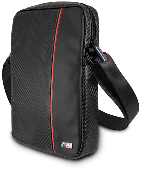 BMW BMTB8CAPRBK Planšetė Bag 8″ juodos spalvos Carbon / Raudona Stripe