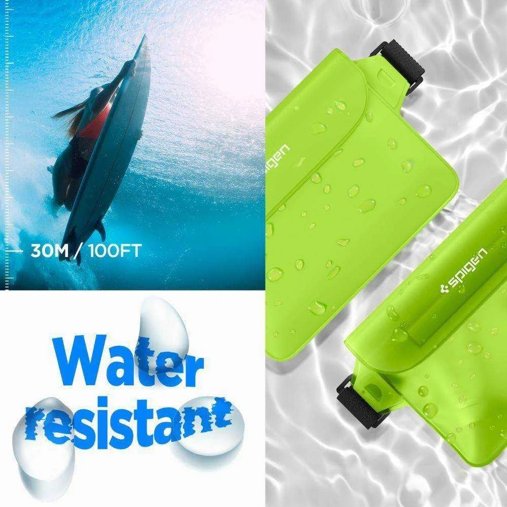 Spigen Universal Atsparus vandeniui Waist Bag 2 vnt. A620 kaktuso žalia