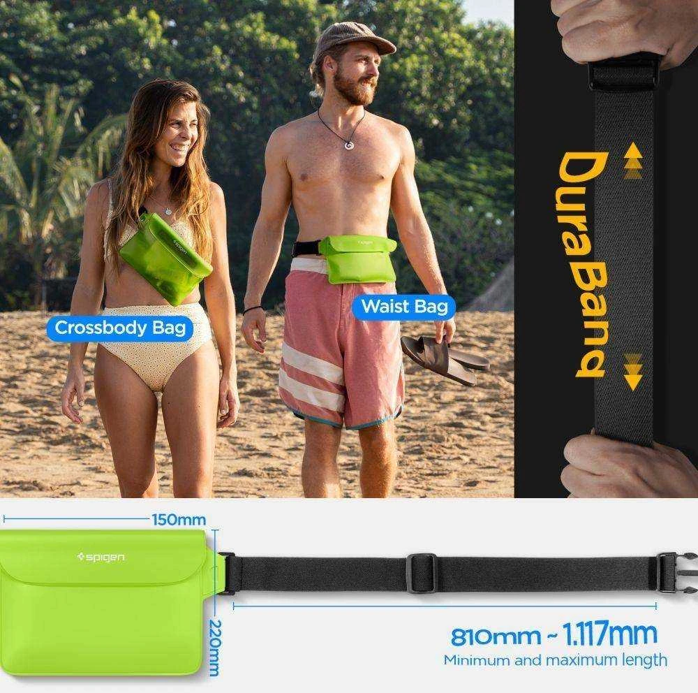 Spigen Universal Atsparus vandeniui Waist Bag 2 vnt. A620 kaktuso žalia