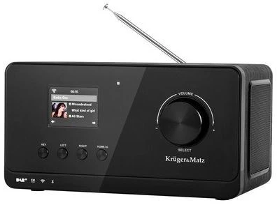 Kruger & Matz Krüger&Matz KM0816.1 Internet Radio Juodas + FM