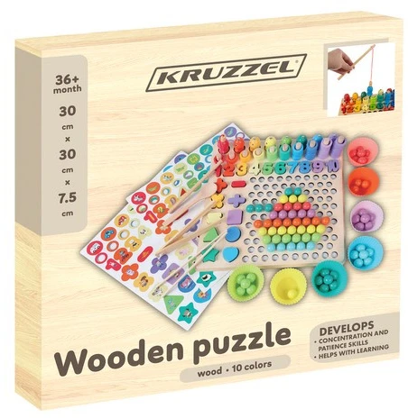 Kruzzel Medinė dėlionė - karoliukai