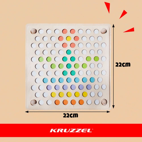 Dėlionė Kruzzel Wooden puzzle beads 22403