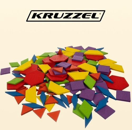 Kruzzel Mokomoji dėlionė geometrines figūros