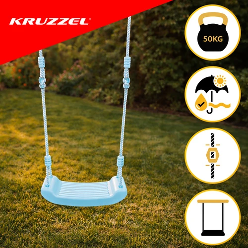 Kruzzel Plastic swing - mėlynas 25446