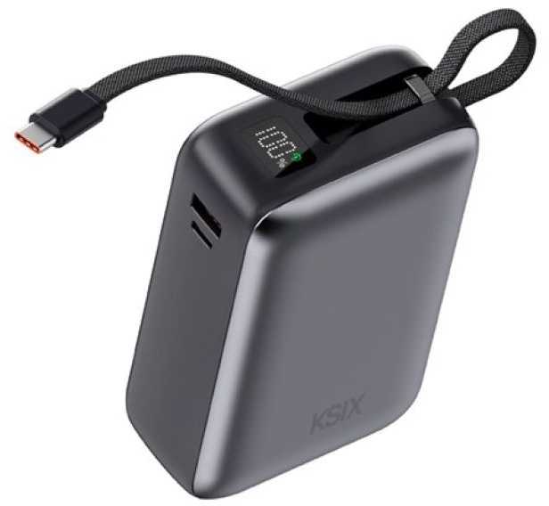 Ksix išorinė baterija 30000 mAh Power PULSE, Pilkas