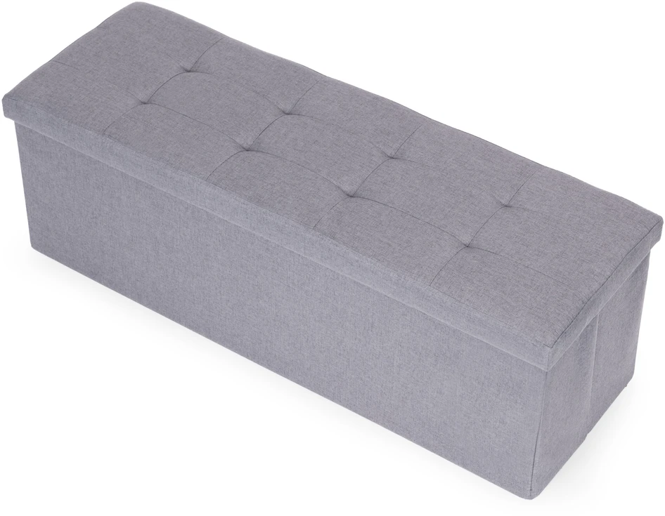 Modernhome Šviesiai pilka daiktų laikymo dėžė 111x38 cm