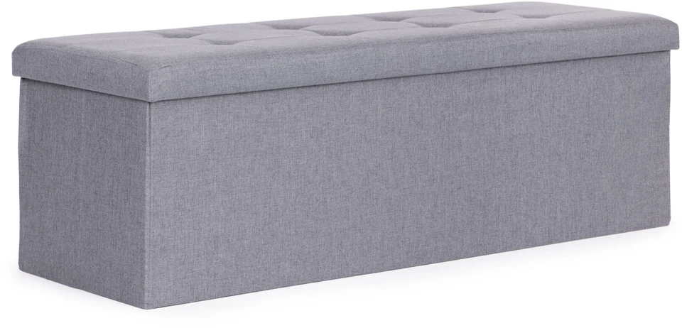 Modernhome Šviesiai pilka daiktų laikymo dėžė 111x38 cm