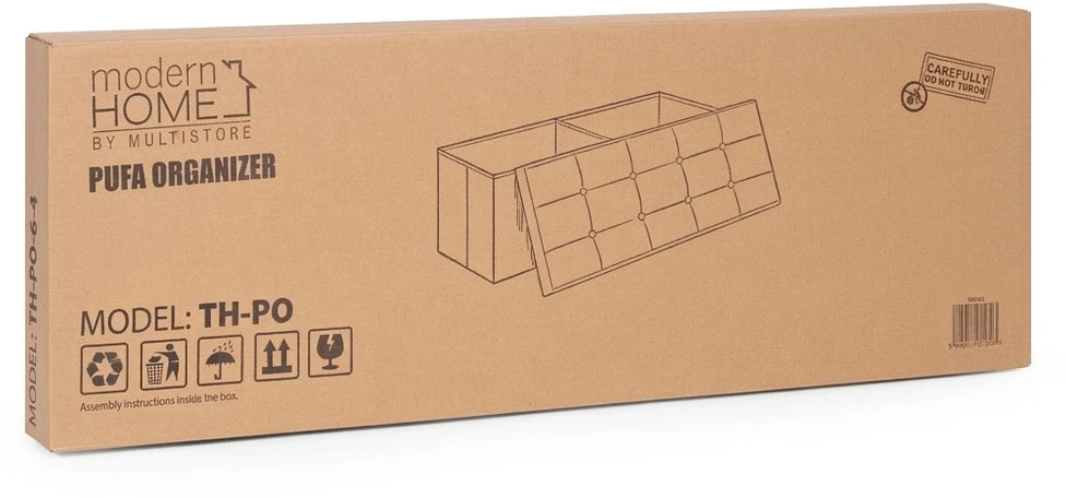 Modernhome Šviesiai pilkos spalvos daiktų laikymo dėžė 111x38 cm