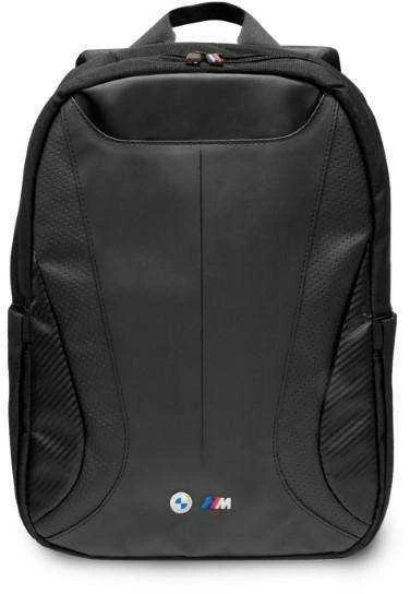Kuprinė BMW BMBP15SPCTFK 16″ juodos spalvos Carbon&Leather Tricolor