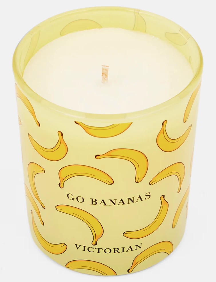 Kvepianti žvakė Victorian GO BANANAS, 210g, pagaminta iš sojų vaško