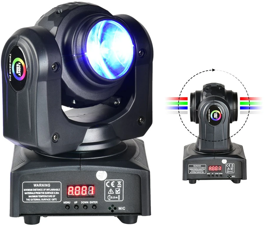 L4M LIGHT4ME TWIN BEAM 210 mini judanti galvutė LED prožektorius