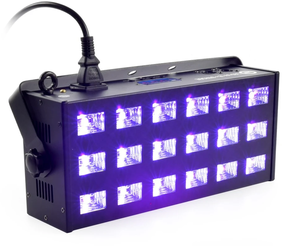 L4M reflektorius + stroboskopas LIGHT4ME LED UV 18x3W DMX