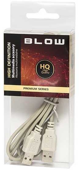 Laidas BLOW USB A tipo M, USB A tipo M, 1.5m, baltas 66-134