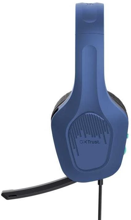 Trust GXT 415 Zirox mėlynos ausinės iš šono
