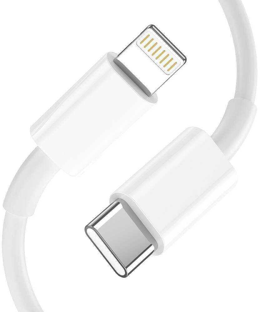 Laidinis įkroviklis 20W USB-C PD + USB QC3.0 + Kabelis 1m USB-C – Lightning Tech-Protect C65W baltos spalvos