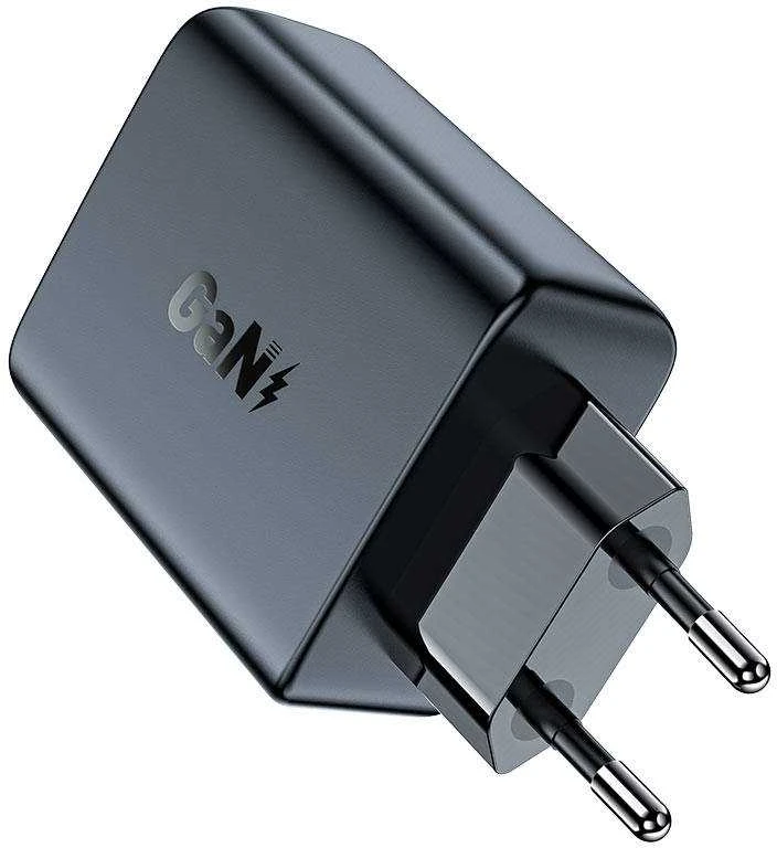 Sieninis įkroviklis Acefast A29 PD50W GAN 2x USB-C 50W (juodas)