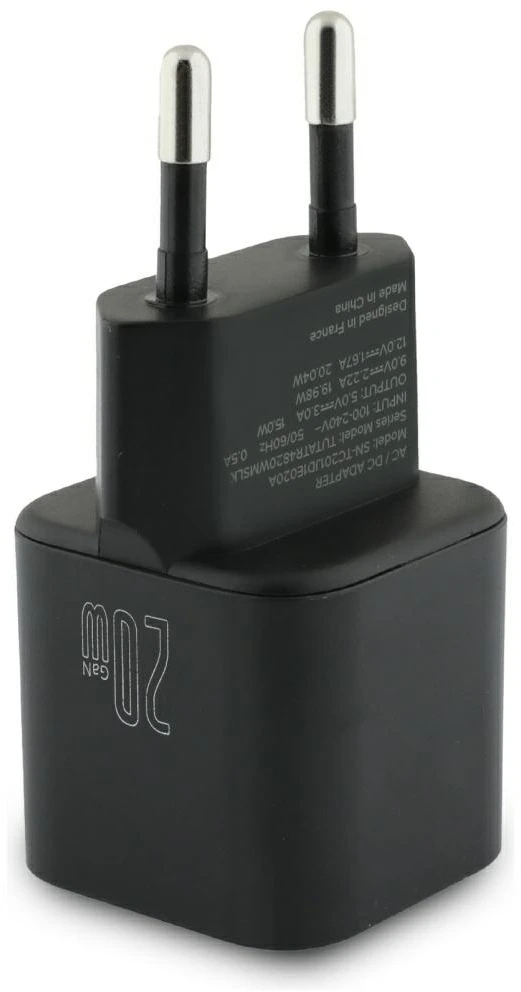 Laidinis įkroviklis TUMI Smart Power 20W USB-C juodos spalvos
