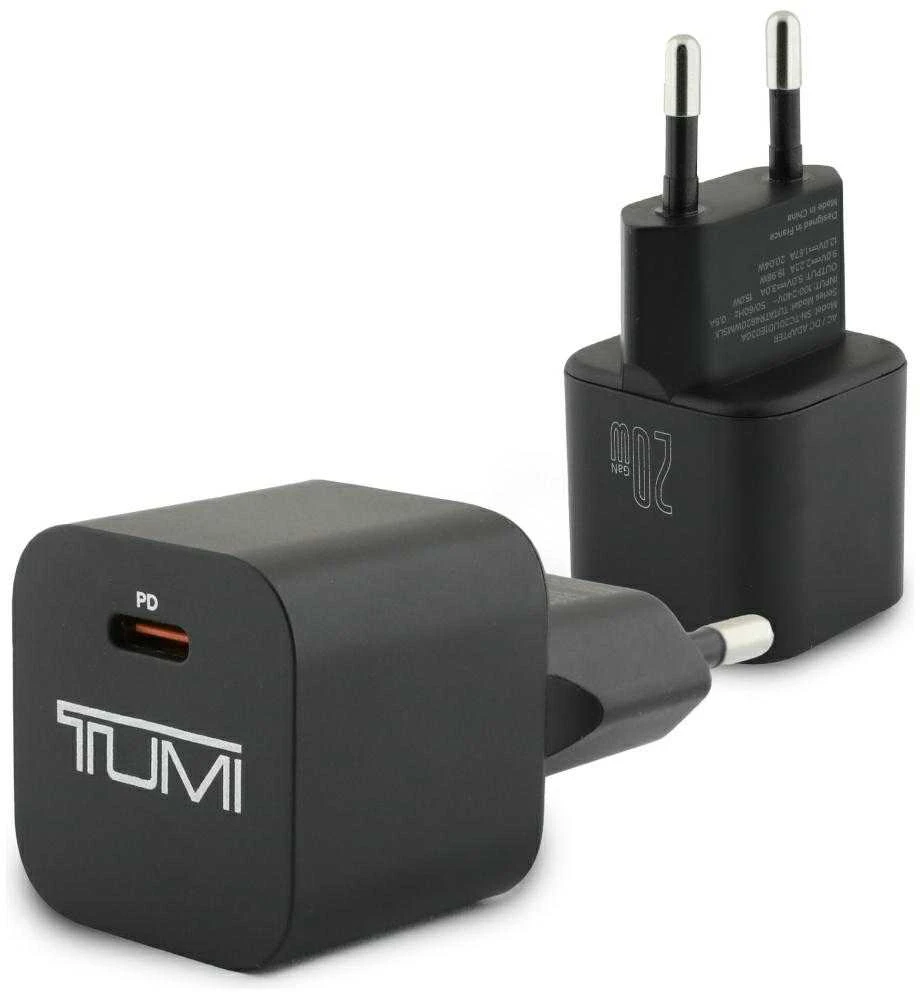 Laidinis įkroviklis TUMI Smart Power 20W USB-C juodos spalvos