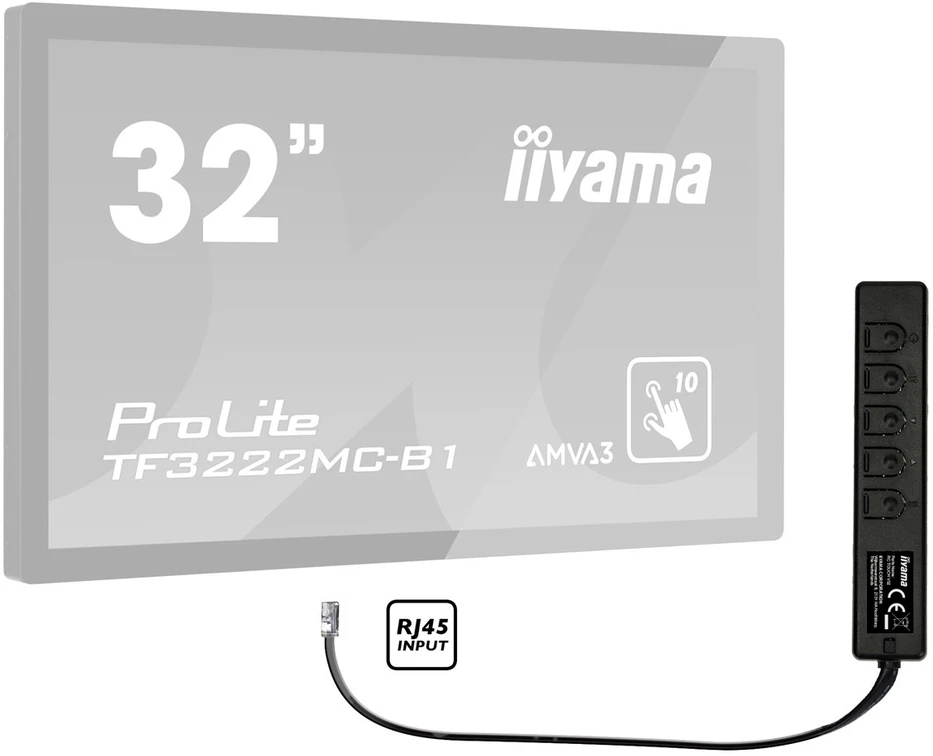 iiyama RC TOUCHV01 nuotolinio valdymo pultelis Vielinis Monitorius Spaudžiamieji mygtukai