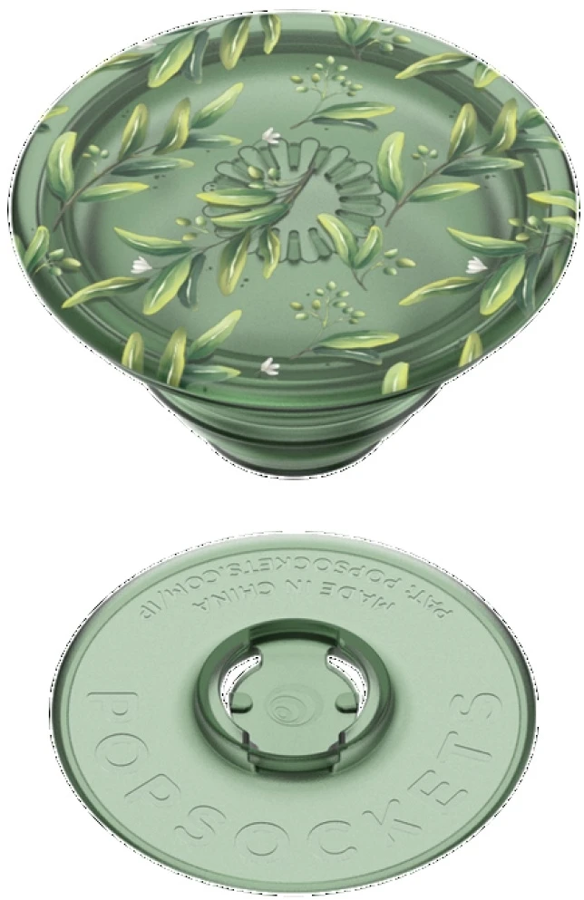Grip and stand for phone Popsockets PlantCore Grip Olive žalios spalvos 807373