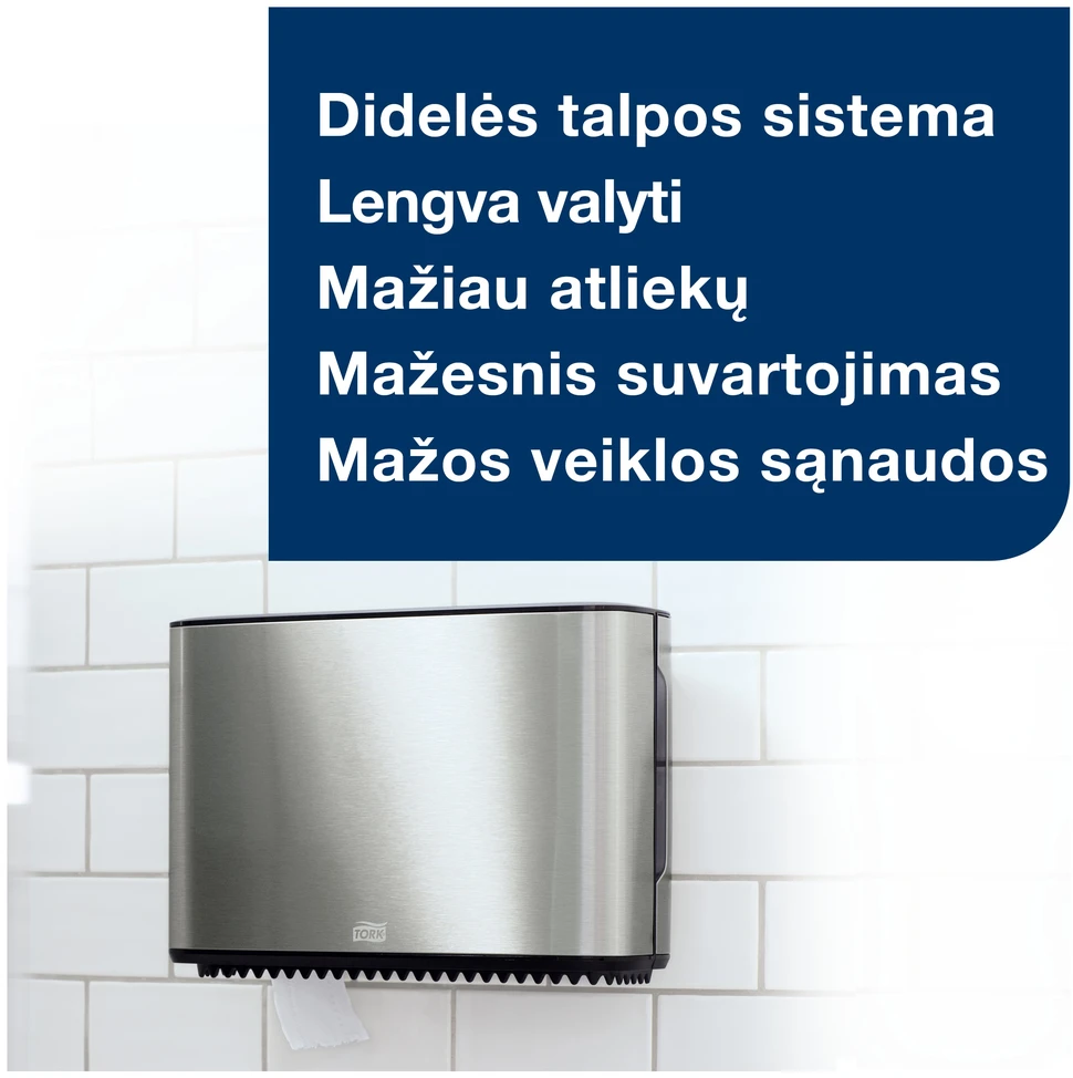 Laikiklis tualetiniam popieriui TORK Mini Jumbo, 355 x 254 x 133 mm (460006)