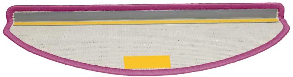 Laiptų kilimėliai, 15vnt., violetinės spalvos, 65x21x4cm