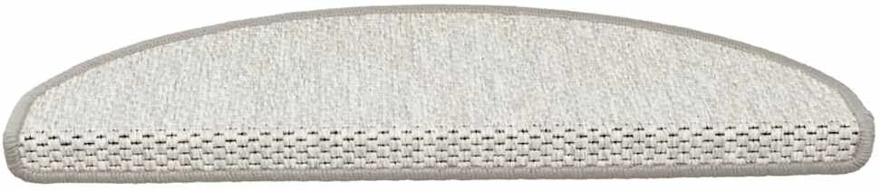 Laiptų kilimėliai Lipni Sisal-Look 30 vnt 65x21x4 cm Platina
