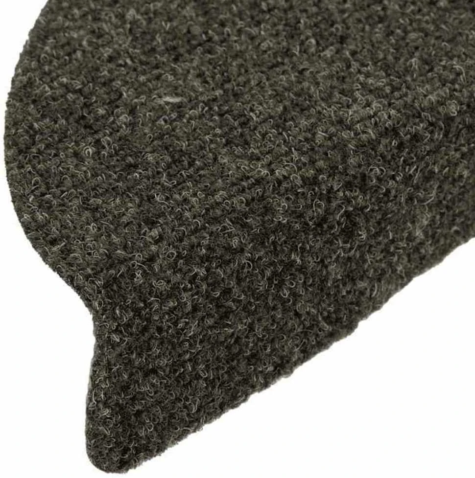 Lipnūs laiptų kilimėliai, 15vnt., antracito, 56x17x3cm