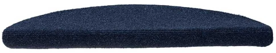 Lipnūs laiptų kilimėliai, 15vnt., tamsiai mėlyni, 56x17x3cm