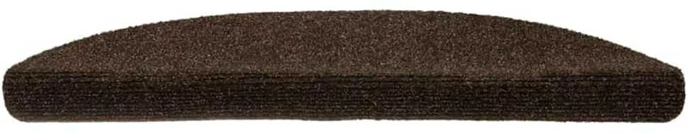 Laiptų kilimėliai, lipnūs, 30 vnt., rudi, pusapvaliai, 56x17x3 cm