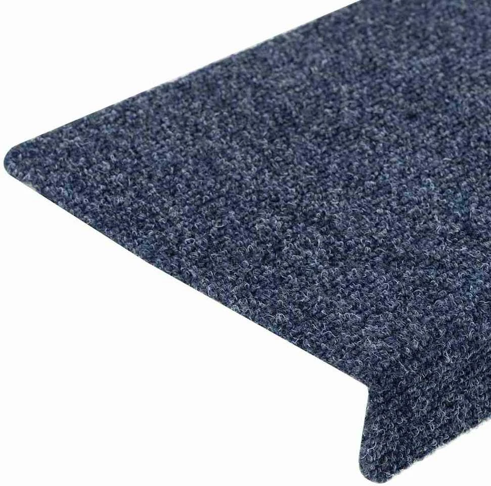 Laiptų kilimėliai, 5vnt., antracito 65x21x4cm perforuoti adatom