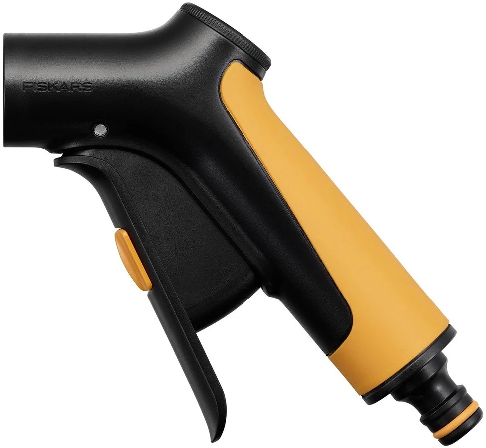 Fiskars „Comfort“ 3 funkcijų laistymo pistoletas su valdymu priekyje