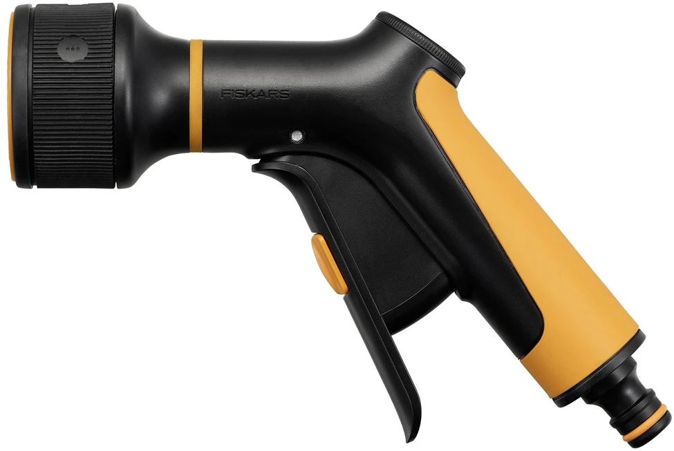 Fiskars „Comfort“ 3 funkcijų laistymo pistoletas su valdymu priekyje