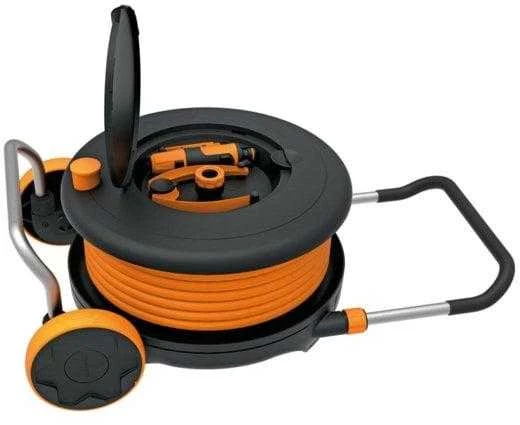 Fiskars Laistymo ritė M su žarna (1/2") 20m